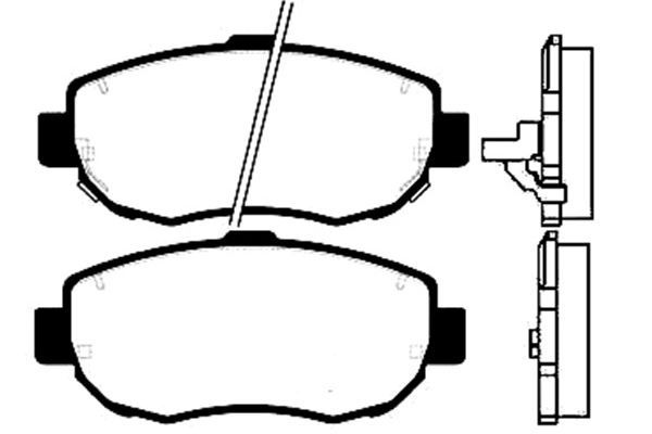 KAVO PARTS Bremžu uzliku kompl., Disku bremzes BP-9030